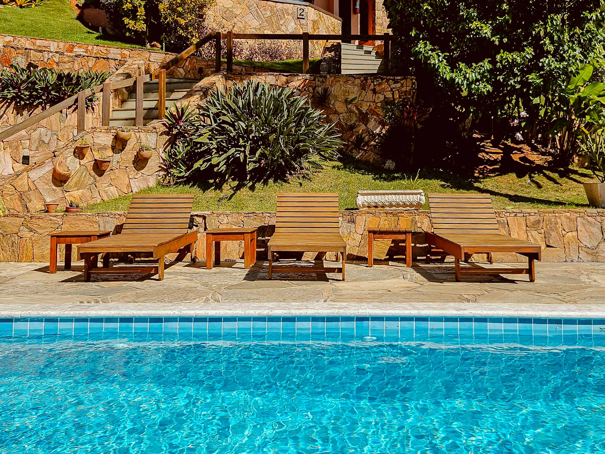 Área externa do Aguabúzios Hotel em João Fernandes, Búzios
